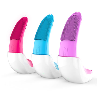 Nettoyeur de visage électrique intelligent en silicone