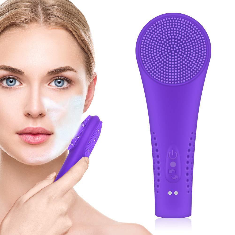 Nettoyeur de visage à ultrasons en silicone