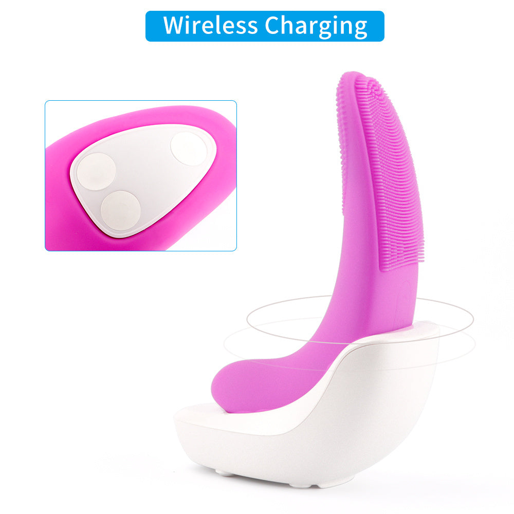 Nettoyeur de visage électrique intelligent en silicone